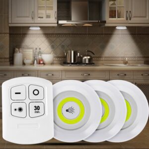 Uzaktan Kumandalı Yapışkanlı Kablosuz Pilli LED 3’lü (5286)