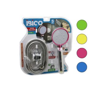 VAKUMLU - KROM  LÜKS DUŞ SETİ DUŞ BAŞLIK=5 MOD=FONKSİYON ÖRGÜLÜ HORTUM=1.5MT MAFSAL=3 KADEME (5286)