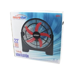 WİNDY 22 İNÇ = 55CM FAN VANTİLATÖR 2İN1=MASA ALTI - DUVARA MONTE 180 DERECE 3-KADEME HIZ 5-PLS.KANAT HC-1045 (5286)
