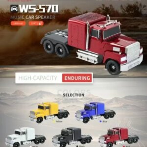 WS-570 Araba Şekli Bluetooth Hoparlör Retro HIFI Stereo Soundbox Masaüstü Bilgisayar Müzik Çalar (5286)