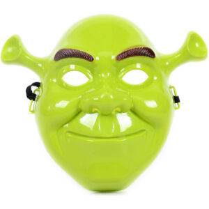 Yeşil Shrek Maskesi 21x25 cm (5286)