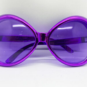 Yeşilçam Temalı Parti Gözlüğü Mor Renk 7x16 cm (5286)