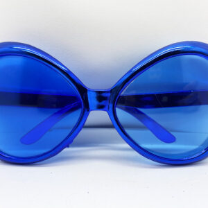 Yeşilçam Temalı Parti Gözlüğü Mavi Renk 7x16 cm (5286)