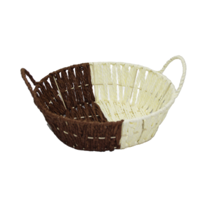 YUVARLAK HASIR EKMEK SEPETİ (5286)