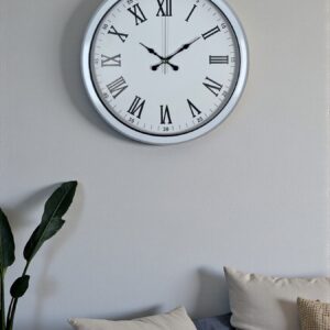 White Prime Roma Rakamlı 40 Cm Metal Duvar Saati