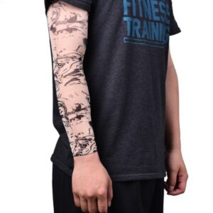 Giyilebilir Kol Dövmesi Çorap Dövme 3D Baskılı Kol Bacak Dövme 2 Adet Model 25 (5286)