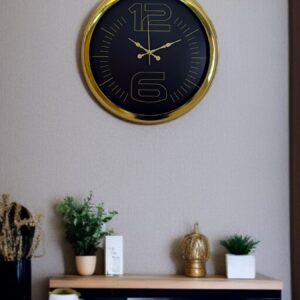 Zentime 40 Cm Gold Lüks Duvar Saati