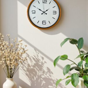 Zentime 36 Cm Turuncu Dekoratif Duvar Saati