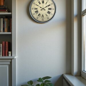 Zentime 36 Cm Gri Dekoratif Duvar Saati