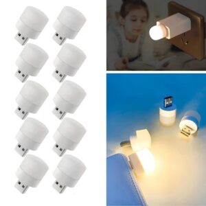 ANKAVERSE® USB Mini Top LED 10’lu Aydınlatma Seti – Sıcak Renkli Gece Lambası, Enerji Tasarruflu Mikro LED Işıklar