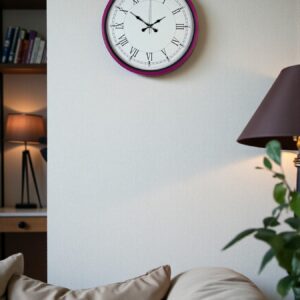 Zentime 36 Cm Pembe Dekoratif Duvar Saati