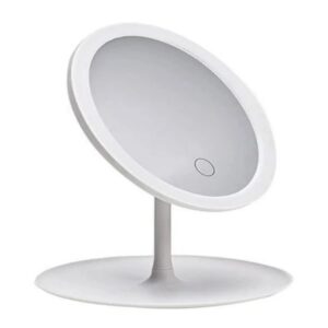 SONX  Dokunmatik Led Işıklı Usb Li Yuvarlak Masa Üstü Makyaj Aynası Makyaj Aynası Ledli