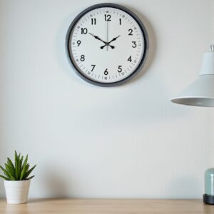 Zentime 36 Cm Gri Dekoratif Duvar Saati