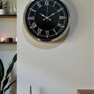 Zentime 40 Cm Krom Şık Duvar Saati