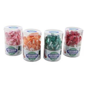 36PCS YAYSIZ PLASTİK RENKLİ MANDAL KUTULU (5286)