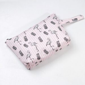 Makyaj Çantası Ve Çok Amaçlı El Çantası Flamingo Desenli