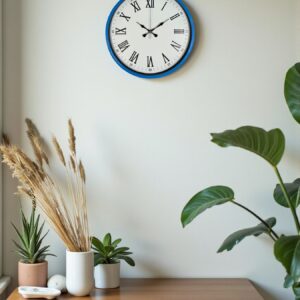 Zentime 36 Cm Mavi Dekoratif Duvar Saati