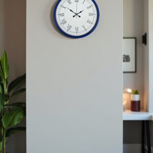 Zentime 36 Cm Lacivert Dekoratif Duvar Saati