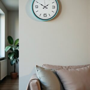 Zentime 36 Cm Turkuaz Dekoratif Duvar Saati