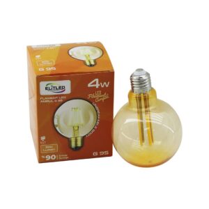4W - E27 GOLD COLOR FLAMENT RUSTİK AMPUL 400LUMEN - 2200K KIRILMAZ GÖVDE (5286)