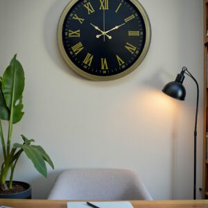 Zentime 40 Cm Metal Vintage Roma Rakamlı Duvar Saati