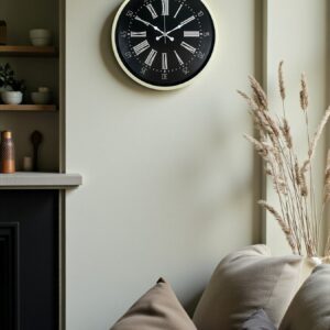 Zentime 36 Cm Krem Dekoratif Duvar Saati