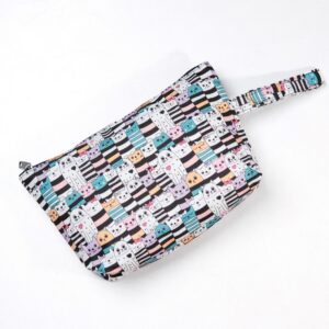 Makyaj Çantası Ve Çok Amaçlı El Çantası Kedi Desenli