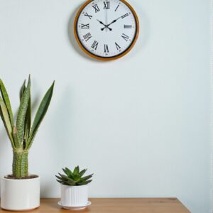 Zentime 36 Cm Turuncu Dekoratif Duvar Saati