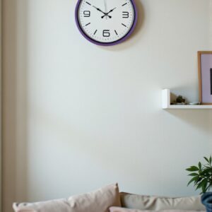 Zentime 36 Cm Mor Dekoratif Duvar Saati