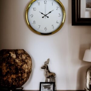 Zentime 40 Cm Gold Lüks Duvar Saati