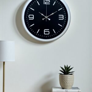 Prime White 40  Cm Metal Modern Duvar Saati