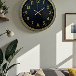 Zentime 40 Cm Metal Eskitme Klasik Duvar Saati