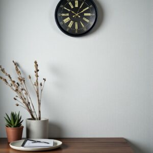 Zentime 36 Cm Siyah Dekoratif Duvar Saati