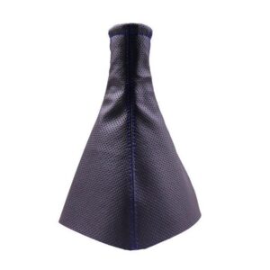 Tüm Araçlara Uyumlu Vites Körüğü Siyah Vinil Mavi Dikiş