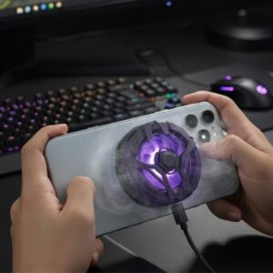 ANKAVERSE® Manyetik Telefon ve Tablet Soğutucu – Güçlü Sessiz Fanlı, Hızlı Isı Dağıtıcı Mobil Cihaz Soğutma Aparatı S25 Radiator