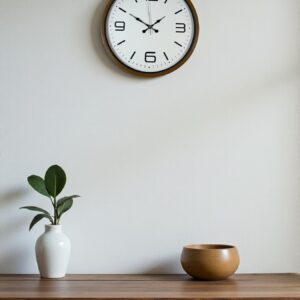 Zentime 36 Cm Kahverengi Dekoratif Duvar Saati