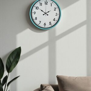 Zentime 36 Cm Turkuaz Dekoratif Duvar Saati