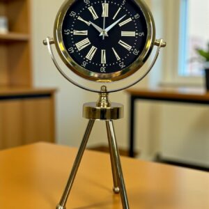 Zentime Imperial Gold Üç Ayaklı Metal Masa Saati