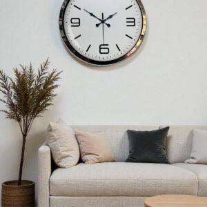 Zentime Prestij Krom Metal 40 Cm Duvar Saati