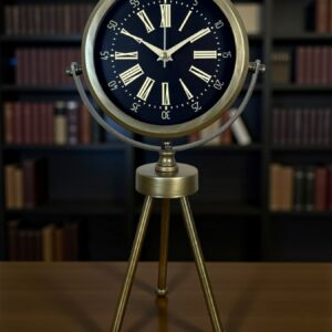 Zentime Eskitme Vintage Üç Ayaklı Duvar Saati