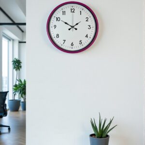 Zentime 36 Cm Pembe Dekoratif Duvar Saati