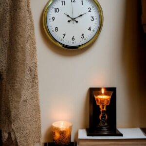 Zentime 40 Cm Gold Lüks Duvar Saati