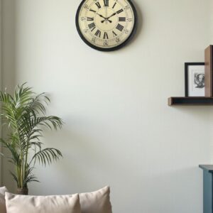 Zentime 36 Cm Siyah Dekoratif Duvar Saati