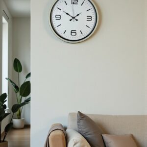 Zentime 36 Cm Krem Dekoratif Duvar Saati