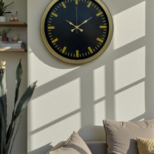 Zentime Vintage 40 Cm Metal Modern Duvar Saati