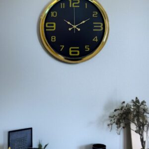 Zentime 40 Cm Gold Lüks Duvar Saati