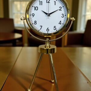 Zentime Gold Luxury Modern Üç Ayaklı Masa Saati