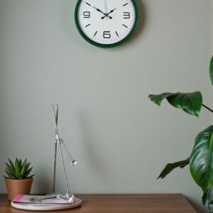 Zentime 36 Cm Yeşil Dekoratif Duvar Saati