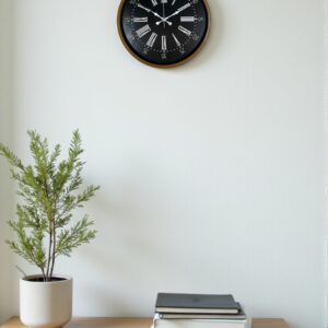 Zentime 36 Cm Kahverengi Dekoratif Duvar Saati