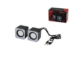 BEYAZ USB MULTİMEDYA 1+1 HOPARLÖR SPEAKER SET 6W PL-4085 (5286)